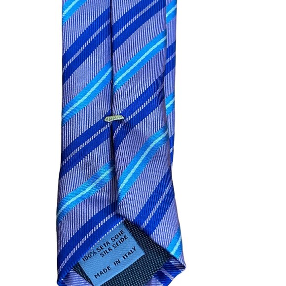 CANALI STRIPED TIE 100% SILK NEW - Picture 4 of 14